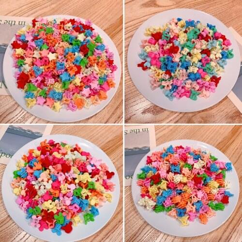 10/20/30PCS Cartoon Small Hair Clips Hairpins Baby Girls Rabbit Flower Crabs Clip Modeling Tools Hair Accessoires Headdress
