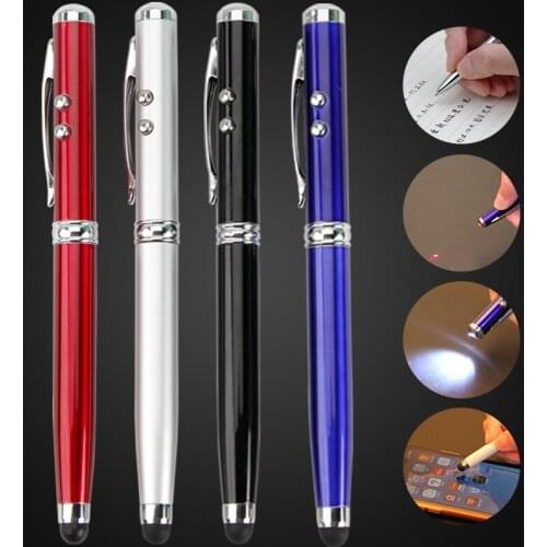20pcs Universal 4 in 1 Multi Functional Capacitive Touch Screen Laser Led Flashlight Writing Ballpoint Stylus Pen