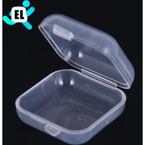 5pcs mini clear plastic sample bottle face cream container ear plug small box