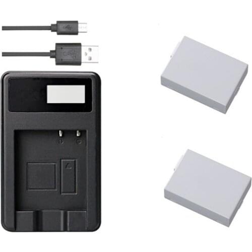 LP-E8, LPE8 Battery+USB Charger for Canon EOS Rebel T2i, T3i, T4i, T5i, 550D, 600D, 650D, 700D, Kiss X4, X5, X6