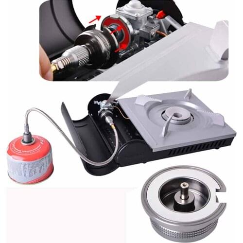 Aluminum Camping Adapter Hiking Gas Cartridge Travelling Easy Carrying Portable Parts for Split Type Furnace Gas Torch