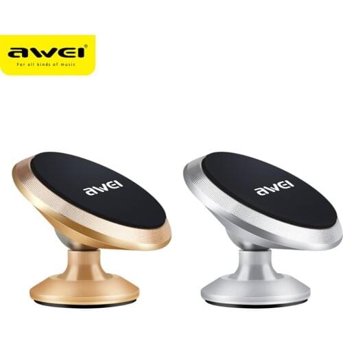 Awei X6 Magnetic Car Holder 360 Degree Metal Holder Strong Mini Mount Stand Holder For Universal Mobile Phone Car Accessories