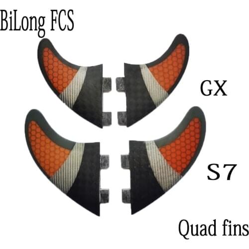 BiLong FCS Quad fin a Set Surfboard Fins for BiLong FCS fin Box large-size glass fiber surf Fin surfing boogie board Surfboards