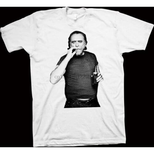 Bukowski T-Shirt Novelist Author Writer Poetry Poet Philosophy 2019 Men Fashion Street Wear Brand Personality Tees
