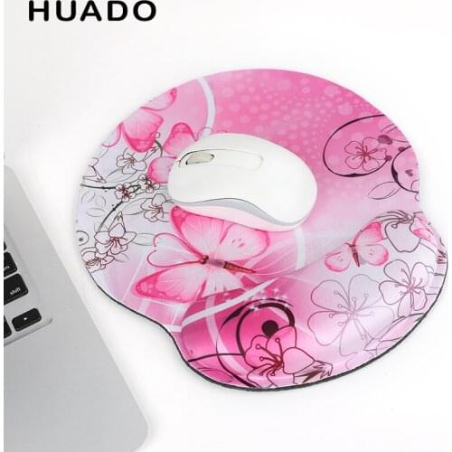 Wrist Rest Mouse Pad Soft Durable Non Slip Hand Pad Rubber Bottom Ergonomic Design for Office/Home/Gamer