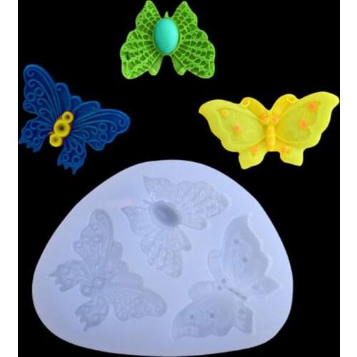 ANGELADY Mini 3D Butterfly Shape Epoxy Resin UV Glue Crafts Silicone Mold Creative DIY Art Pendant Brooch Jewelry Tool Manual