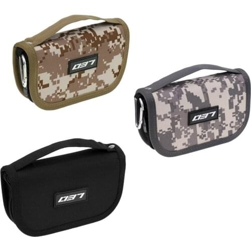 Multi-Purpose Oxford Fabric Fishing Lures Storage Bag EVA Liner Fishing Accessories Fishhooks Lures Spoon Bag for Outdoor Sports