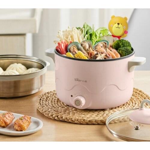 Small dormitory students home multifunctional integrated mini electric hot pot J03