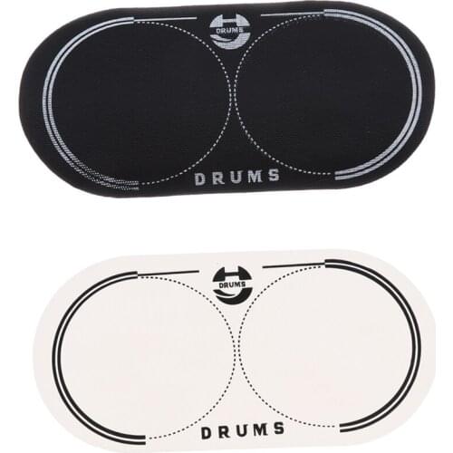 12.8x6.5cm Musical Double Bass Drum Patch for Drum Set Kit Parts Bass Drum Percussion Musical Instrument Parts Accessories