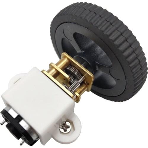 N20 Mini Micro Metal Geared Motor With Bracket 34MM Wheel Set