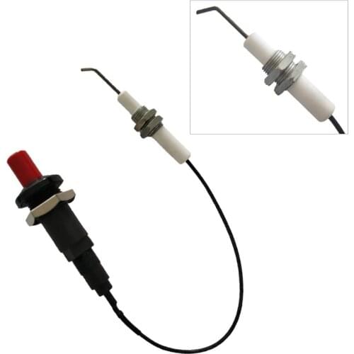 Piezo Spark Ignition Set With Cable 30 cm Long Push Button Grill Stove Kitchen Lighters Home Appliance Accessories