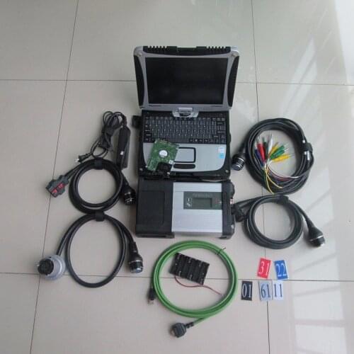 New Diagnostic Tool MB STAR C5 SD CONNECT latest software 320gb hdd with CF-19 toughbook laptop 4g full set ready