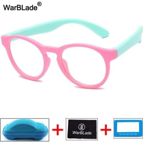 Fashion Anti blue Light Glasses Children Optical Frame Eyeglasses Boys Girls Computer Transparent Blocking Goggle Eyewears UV400