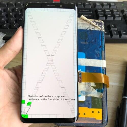 Original With Frame lcd For Samsung S9 G960 G960F S9Plus G965 G965F Small Dead Pixels Display + Touch Screen Digitizer Assembly