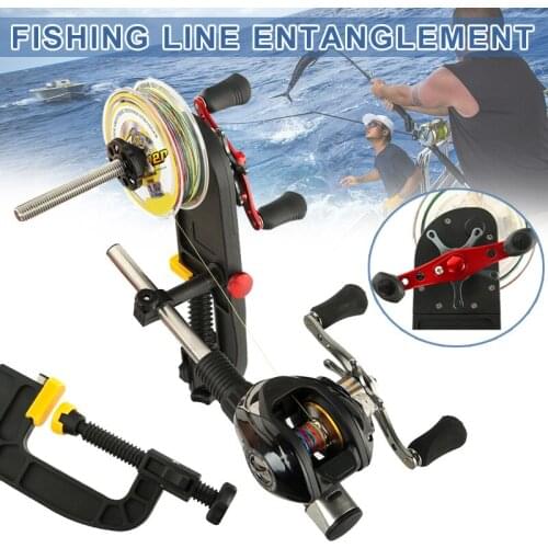Hot Fishing Line Spooler Winder Multifunction Throw Reel Portable Anti-slip for Anglers DO2