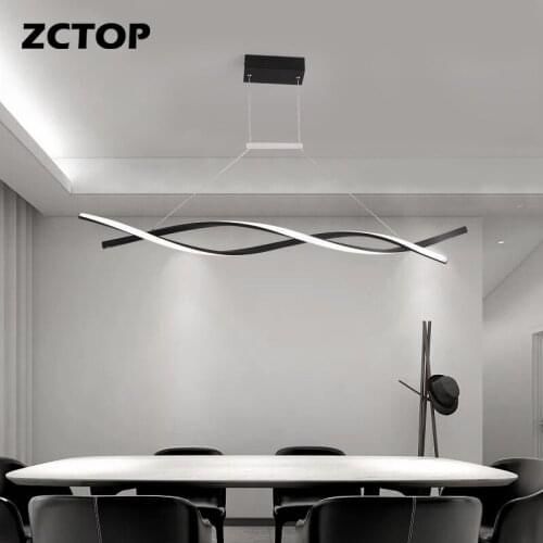 New Modern LED Pendant Lights Dimmable For Dining Living Room Bedroom Kitchen Gold Black Lamps Indoor Lighting Fixture Luminaire