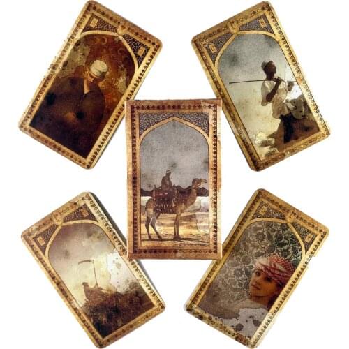Old Arabian Lenormand Oracle Cards Leisure Party Table Game High Quality Fortune-telling Prophecy Tarot Deck With Guide Book