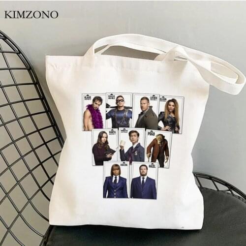 The Umbrella Academy shopping bag canvas bolso jute bag reusable bolsas de tela shopper bag sacola cloth shoping grab