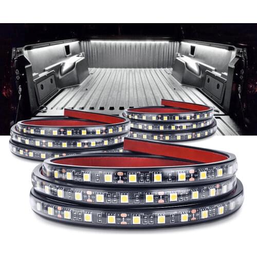 MICTUNING 3Pcs 60" White Truck Bed Light Strip White LED Lamp Waterproof Lighting Kit for J-eep Pickup RV SUV Vans Cargo Boats