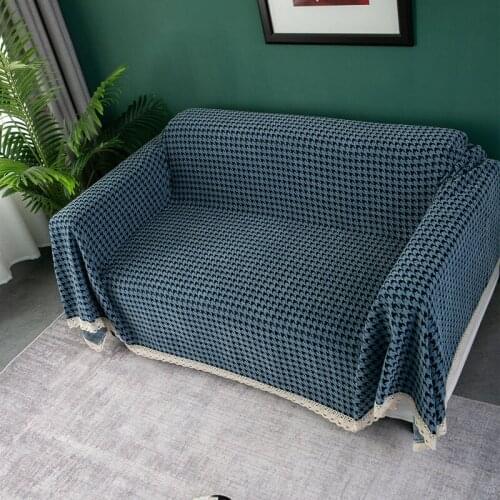 Thicken Sofa Cover Blanket Chenille Stripe Non-slip Sofa Towel Living Room Furniture Decor Tapestry Anti-cat Scratch Couch Cover