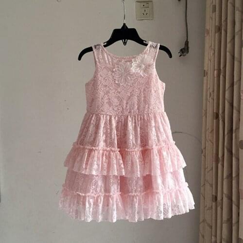 Yatheen Little Girls 2-6x Lace Layered Dress Kids Party Dresses