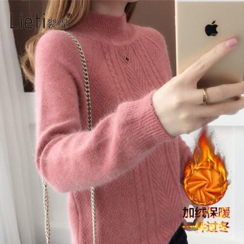 Woman Sweaters Pullover Womens Sweater Turtleneck Autumn And Winter Loose-Fitting Outerwear Top Knitted Femme Chandails