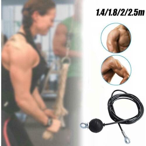 1.4m/1.8m/2m/2.5m/3m Fitness Wire Rope Heavy Duty Steel Wirerope Home Cable Lat Pull Down Machine Gym Pulley