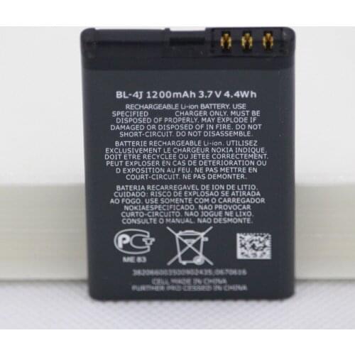 10pcs/lot Mobile Phone Battery BL-4J For Nokia C6 C6-00 Lumia 620 1200mah BL 4J BL4J Phone Internal Replacement Lithium battery