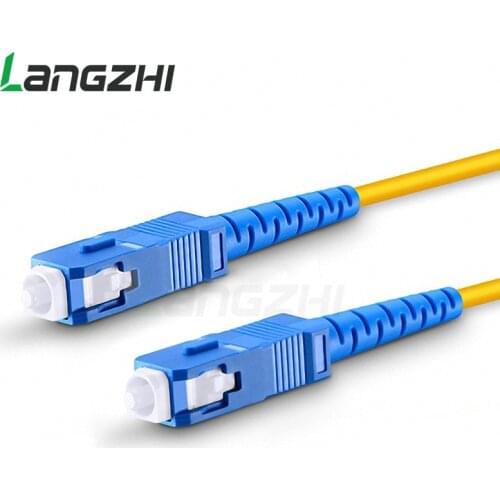 10 Pcs SC UPC to SC UPC Simplex 2.0mm 3.0mm PVC Single Mode Fiber Patch Cable Jumper Fiber Patch Cord Fibra Optica Ftth