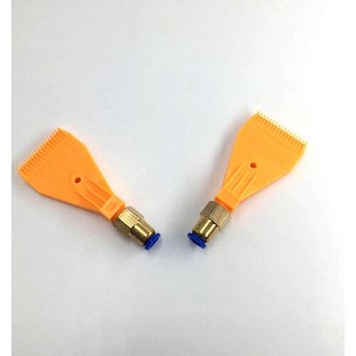 20 pieces/Lot) 1/4" Plastic WindJet cleaning spray nozzle,ABS air knife moving nozzle,flat air blowing nozzle