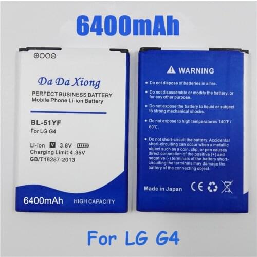 6400mAh BL-51YF / BL-51YH Battery for LG G4 H815 H818 H819 VS999 F500 F500S F500K F500L H811 V32