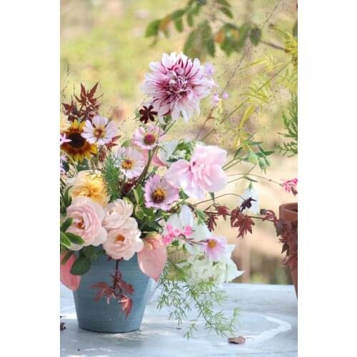 2020 DIY Diamond Painting Cross Stitch Full ROUND flower Needlework Pictures Diamond Embroidery Daisy Flower Mosaic Crafts GIFT