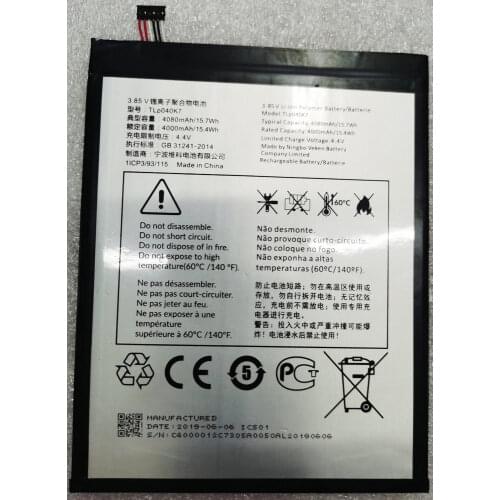Brand new high quality 4080mAh/4000mAh TLP040K7 Battery For Alcatel TLP040K7 Mobile Phone