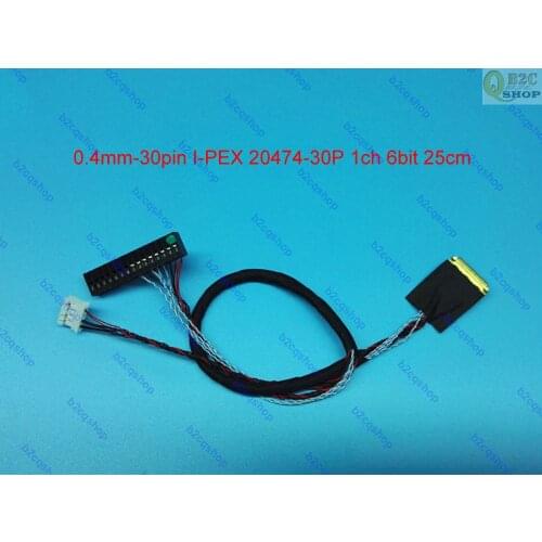 30pin 0.4mm pitch I-PEX 20474-30P 1CH 6bit LCD LVDS cable for LG LP097X02-SLAA screen display laptop