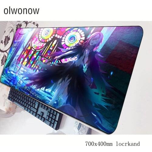 Guilty Crown mouse pad locked edge Computer mat 70x40cm gaming mousepad large thick padmouse keyboard games pc gamer desk