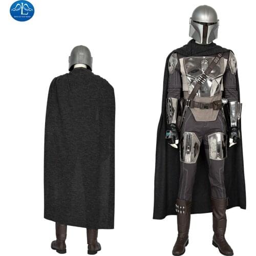 ManLuYunXiao Mandaloria Cosplay Costume Crisis on Infinite Earth Mandaloria Outfit Halloween Superhero Battlesuit Cosplay Helmet