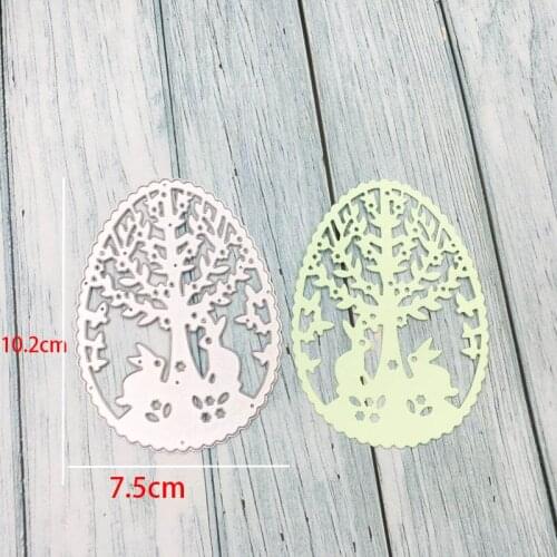 Metal Cutting Dies Tree Rabbit Frame New dies For 2019 Oval Scrapbooking Album Paper DIY Card Decoration Craft Embossing Dies