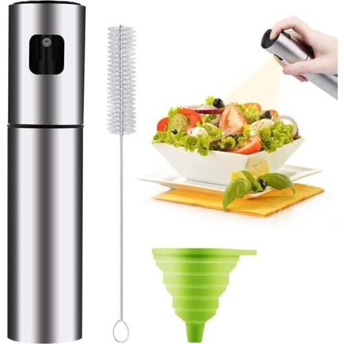 Upgraded Olive Oil Sprayer,Stainless Steel Oil Dispenser Spray Bottle for Kitchen Vinegar Spraying Cooking Salad Barbecue Grills