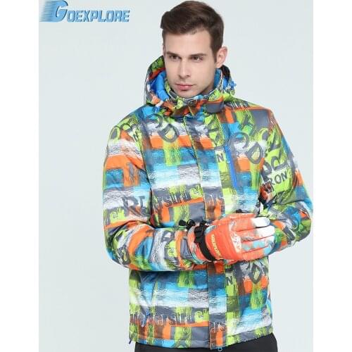 Goexplore Ski Jacket Male 2020 Waterproof Windproof -30 Snowboard Snow Jacket Men Hiking Outdoor Winter Clothes Outerwear