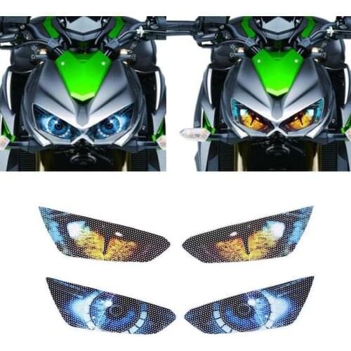For Kawasaki Z1000 2014 2015 2016 Motorcycle 3D Front Fairing Headlight Sticker Guard Stickers