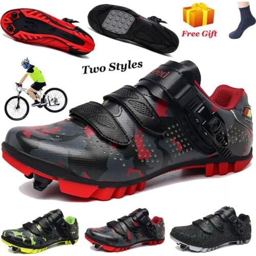New Camo sapatilha ciclismo mtb for Men Outdoor Sport MTB Shoes Self-locking Racing Road Bicycle Shoes Women Sneakers Bike Shoes