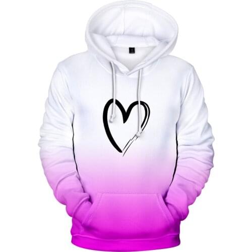 New 3D Hoodies Tops 2021 Men/Women Sweatshirts Custom Colourful Gradient Hoodies Men/women Solid Color Hooded Rainbow Clothes
