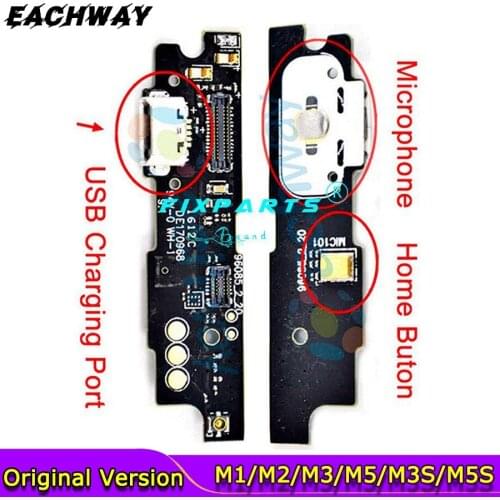 Origina U10 U20 USB Charger Board Flex For Meizu M1 M2 M3 M3s M5 M5s M6 Note Mini USB Port Connector Dock Charging Flex Cable