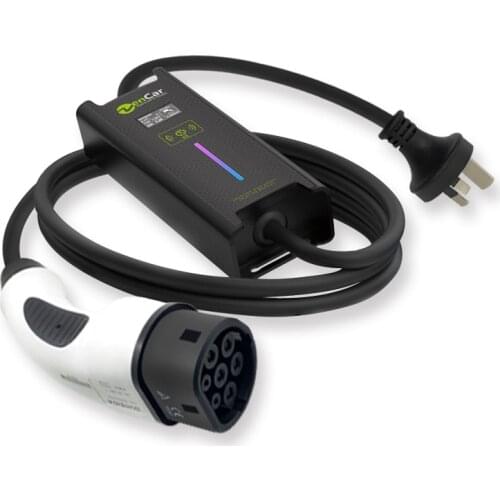 Portable Zencar EVSE 10A 15A 220V IEC 62196 Type 2 charger for EV charging