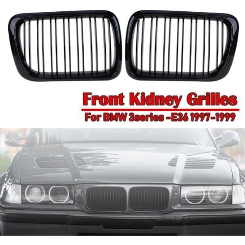 Car Front Bumper Kidney Grille Grill Fit For BMW E36 M3 318I 323I 328I 3 Series 19971998 19998 ABS Modified Part Accessories
