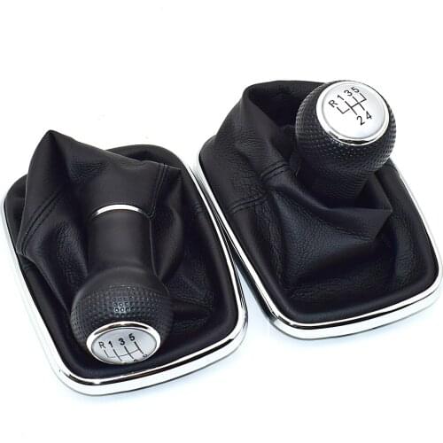 12mm 5 / 6 Speed Car Gear Shift Knob Lever Shifter Gaitor Boot For Volkswagen VW 1999-2004 Golf 4 IV MK4 GTI R32 Bora Jetta MT