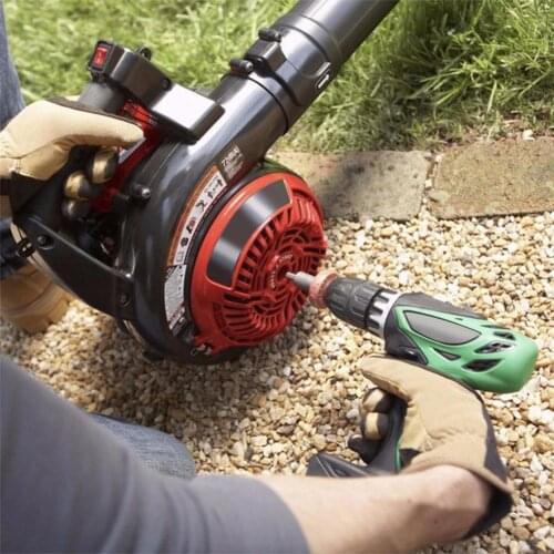 Electric Engine Start Drill Bit Adapter Lawn Mower Starter Plug Button Grass Drill Machine Starting Trimming Bit Starter Parts