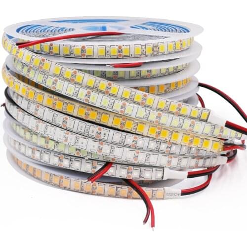 DC12V 5054 LED Strip Light 5M 60led/m 120leds/m Flexible Led Tape Super Bright Rope warm white /Cold white/Blue Upgrade 5050