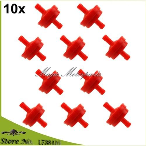 10 pcs 1/4" Fuel Filter For Briggs & Stratton298090 298090S 4105 5018B 5018H 5018K JOHN DEERE AM107314 , LG298090