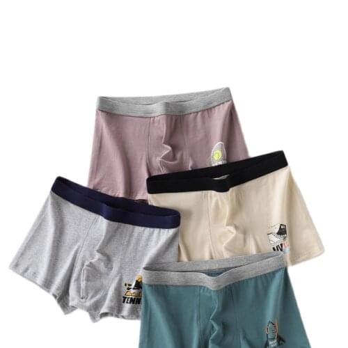Mens Boxers Underwear Male Cotton High Junior Middle School Students Big Child Growing Pair Of Drawers